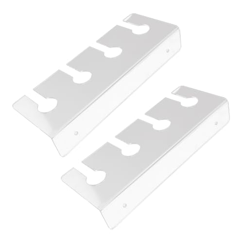 ULTECHNOVO 2 Stück Weinglasregal Weinflasche Und Glashalter Weinglashalter Unter Dem Weinglasanzeige Hängeregal Für Weingläser Weinglashalter Für Die Wand Brillenregal Transparent Acryl von ULTECHNOVO