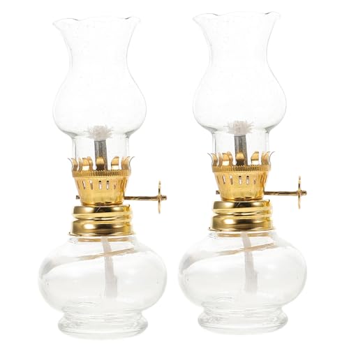 ULTECHNOVO 2 Stücke Vintage Petroleumlampe aus Retro Tischlampe Dekorative Öllampe für Innenbereich 11,5cm Hoch Docht ULTECHNOVO 2 Stücke Vintage Petroleumlampe aus Retro Tischlampe Dekorative Öllampe für Innenbereich 11,5cm Hoch Docht von ULTECHNOVO