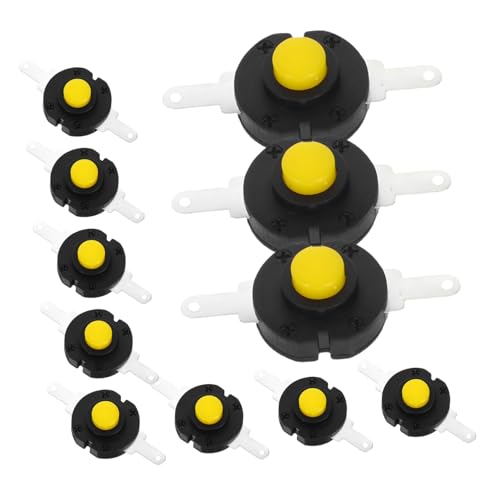 ULTECHNOVO 20 Stück Selbstsichernde Druckknopf Schalter für Taschenlampen Mikroschalter zur Reparatur von Taschenlampen Installieren und Vielseitig Einsetzbar von ULTECHNOVO