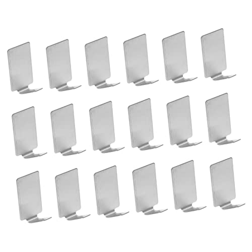 ULTECHNOVO 20 Stück Teiliges Edelstahl Klebehaken ohne Bohren Breiter Wandhaken für Küche und Bad Rostfrei Tragfähig Selbstklebend Platzsparend und Einfach zu Montieren Silberfarben ULTECHNOVO 20 Stück Teiliges Edelstahl Klebehaken ohne Bohren Breiter Wandhaken für Küche und Bad Rostfrei Tragfähig Selbstklebend Platzsparend und Einfach zu Montieren Silberfarben von ULTECHNOVO