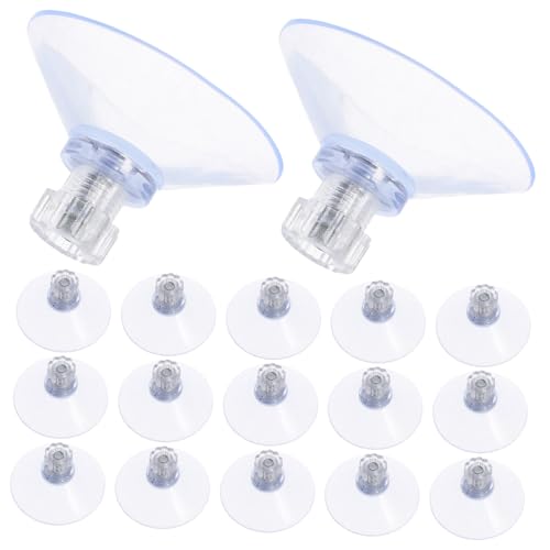 ULTECHNOVO 20 Stück Teiliges Saugnapf Schrauben und Muttern Transparente Saugnäpfe für Glas Starke Haftung Einfache Montage Vielseitig Einsetzbar für Badezimmer Fenster Wand und Auto von ULTECHNOVO