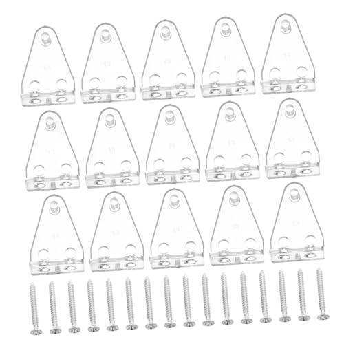 ULTECHNOVO 24 Sätze Teiliges Transparente Jalousiehalter aus Klarem Kunststoff mit Schrauben Stabile Fensterjalousie Halterungen für Horizontale Rollos Einfache Montage Vielseitig für von ULTECHNOVO