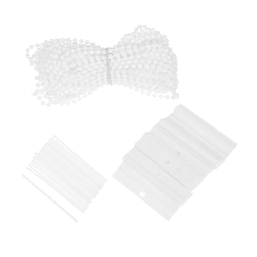 ULTECHNOVO 25 Stück Teiliges Lamellenvorhang Reparaturclips aus Langlebigem PVC mit Weißer Perlenkette Einfache Montage Stabile Halterung Kompatibel für Verschiedene Senkrechte Jalousien ULTECHNOVO 25 Stück Teiliges Lamellenvorhang Reparaturclips aus Langlebigem PVC mit Weißer Perlenkette Einfache Montage Stabile Halterung Kompatibel für Verschiedene Senkrechte Jalousien von ULTECHNOVO