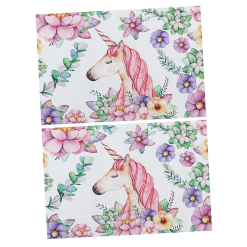 ULTECHNOVO 2stücke Tischunterlage Mit Einhorn Girlande Muster rutschfeste Teller Schüsselmatte Isolierendes Tischset Für Zuhause Restaurant Dekoration ULTECHNOVO 2stücke Tischunterlage Mit Einhorn Girlande Muster rutschfeste Teller Schüsselmatte Isolierendes Tischset Für Zuhause Restaurant Dekoration von ULTECHNOVO