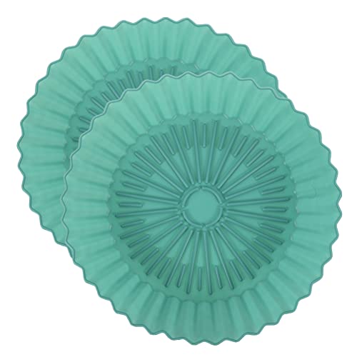 ULTECHNOVO 2Stücke Silikon Liner für Heißluftfritteuse Wiederverwendbarer Luftbratenkorb Multifunktionale Silikonform für Fettfreies Backen und Dämpfen Hitzebeständig von ULTECHNOVO