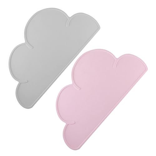 ULTECHNOVO 2Stücke Silikon Tischset Cartoon Wolken Design Hitzebeständig und rutschfest Tischmatte für Tragbar Zufällige Farben für Zuhause und Unterwegs ULTECHNOVO 2Stücke Silikon Tischset Cartoon Wolken Design Hitzebeständig und rutschfest Tischmatte für Tragbar Zufällige Farben für Zuhause und Unterwegs von ULTECHNOVO