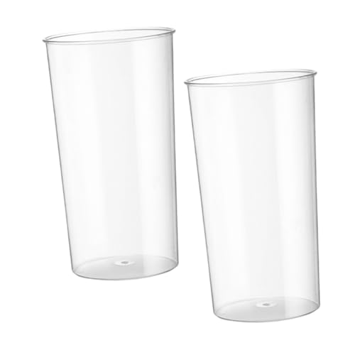 ULTECHNOVO 2Stücke Transparente Blumeneimer Wacher Blumen Pflanztopf Langlebiger Pe Blumeneimer Mit Fall Für Büro Und Zuhause Blumen Arrangement Vase von ULTECHNOVO