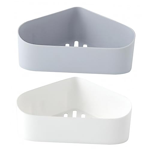 ULTECHNOVO 2stücke Badezimmer Aufbewahrungsregal Kunststoff Lagerregal Abtropfgestell Bad Wohnzimmer Küche Lagerbehälter Schlichtes Design von ULTECHNOVO