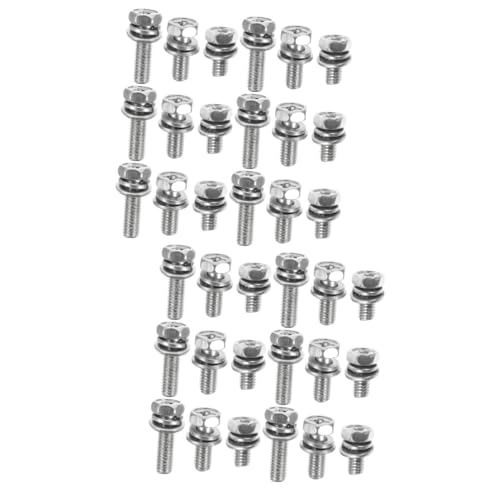 ULTECHNOVO 36 Edelstahl Sechskantschrauben Und Muttern Set: 6mm Durchmesser, Dreierkombination Mit Unterlegscheiben, Kreuzschlitz Mit Federscheiben Schrauben Passend für AutomöBel ULTECHNOVO 36 Edelstahl Sechskantschrauben Und Muttern Set: 6mm Durchmesser, Dreierkombination Mit Unterlegscheiben, Kreuzschlitz Mit Federscheiben Schrauben Passend für AutomöBel von ULTECHNOVO