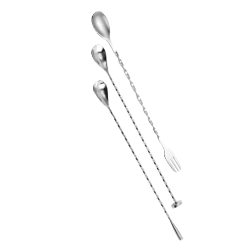 ULTECHNOVO 3 Stück Edelstahl Cocktail Rührlöffel Teiliges mit Langem Griff Multifunktionale Bar Rührer für Getränke Kaffee Desserts Spülmaschinenfest Glatte Oberfläche Wiederverwendbar ULTECHNOVO 3 Stück Edelstahl Cocktail Rührlöffel Teiliges mit Langem Griff Multifunktionale Bar Rührer für Getränke Kaffee Desserts Spülmaschinenfest Glatte Oberfläche Wiederverwendbar von ULTECHNOVO