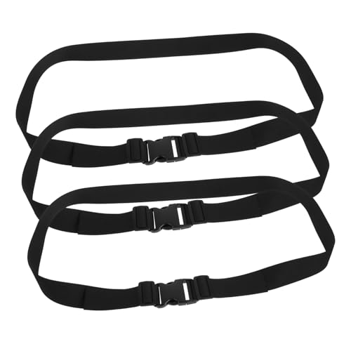 ULTECHNOVO 3 Stück Gurte Für Babyhochstühle Kinderwagengurte Kleinkindgurt Verstellbarer Babygurt Geschirr Für Hochstühle Babygürtel Ersatz-hochstuhlgurte Autositzgurt Polyester Black von ULTECHNOVO