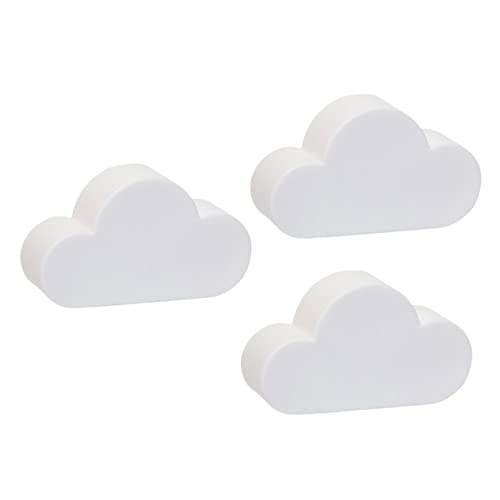 ULTECHNOVO 3 Stück Teiliges Cloud Key Holder Selbstklebend Ohne Bohren Wand Schlüsselhalter Kreative Wolkenform Wanddekoration Für Hausschlüssel Organizer Wohnzimmer Flur von ULTECHNOVO