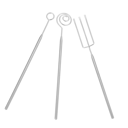 ULTECHNOVO 3 Stück Teiliges Set Schokoladentauchgabeln Backzubehör für Pralinen und Fondue Ergonomisches Design Leicht zu Reinigen Vielseitig Einsetzbar von ULTECHNOVO