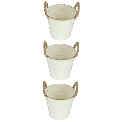 ULTECHNOVO 3stücke Vintage Blumentopf Rustikale Blütenvase Für Tischdekoration Landhausstil Blumenbehälter Für Wohnräume Und von ULTECHNOVO