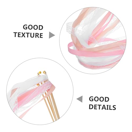 ULTECHNOVO 30 Stück Teiliges Hochzeitszauberstäbe mit Spitzenbändern und Glöckchen Leichte Seiden-feenstäbe in Weiß Champagner und Rosa Romantische Partydekoration für Hochzeit Geburtstag ULTECHNOVO 30 Stück Teiliges Hochzeitszauberstäbe mit Spitzenbändern und Glöckchen Leichte Seiden-feenstäbe in Weiß Champagner und Rosa Romantische Partydekoration für Hochzeit Geburtstag von ULTECHNOVO