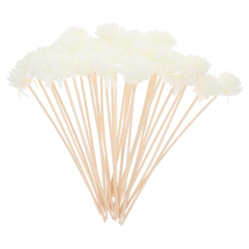 ULTECHNOVO 30 Stück Teiliges Rattan Duftstäbchen Set Natürliche Aroma Diffuser Blüten Hohe Wasseraufnahme Langanhaltender Raumduft für Aromatherapie Zubehör Passend für Diffuser Flaschen von ULTECHNOVO