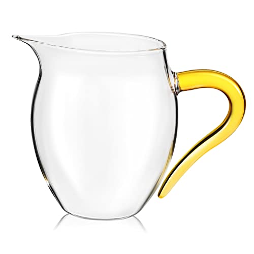 Saucenkrug 300ml Glaskrug Teekrug Soßenkrug Kaffee Pitcher Soßenkanne Milchkrug Teebecher Soßiere Milch Pitcher Kaffeekännchen Soßenkanne Sauciere für Tee Kaffee Soßen von ULTECHNOVO