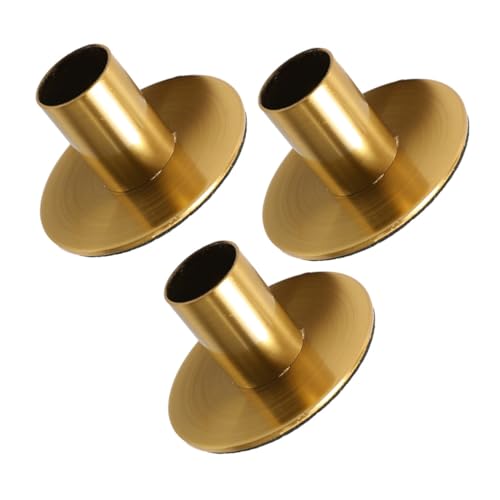 ULTECHNOVO 3Stücke Vintage Kerzenhalter aus Metall Retro Stabkerzenständer Kupferfarbe Stilvolle Tischdekoration für Hochzeiten und Partys Langlebig und Gestaltet von ULTECHNOVO
