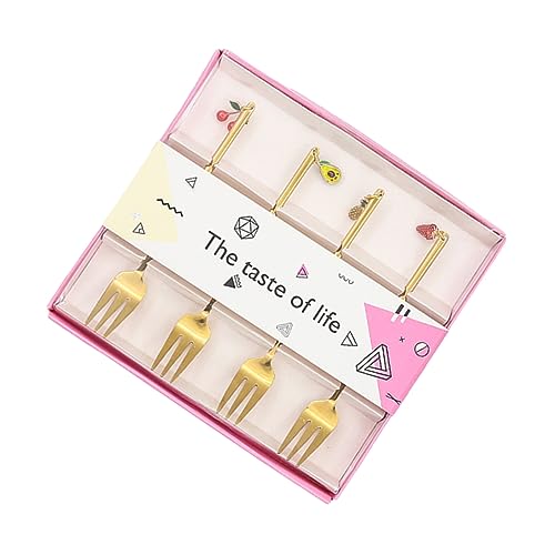 ULTECHNOVO 4 STÜCKE Teiliges Set Kreative Gabeln mit Frischem Obst Design Stilvolle Dessertgabeln für Restaurant und Zuhause Langlebiges Hochwertiges Besteck Gold ULTECHNOVO 4 STÜCKE Teiliges Set Kreative Gabeln mit Frischem Obst Design Stilvolle Dessertgabeln für Restaurant und Zuhause Langlebiges Hochwertiges Besteck Gold von ULTECHNOVO