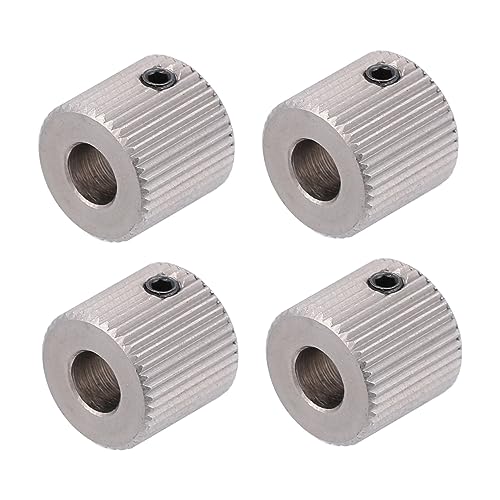 ULTECHNOVO 4 Stück 40 Vorschubrad 5mm Bohrung Antriebsrad Mit 40 Zähnen 3D-drucker Reprap-räder Filament-extruder Extruderrad Rostfreier Stahl 3D Drucker von ULTECHNOVO