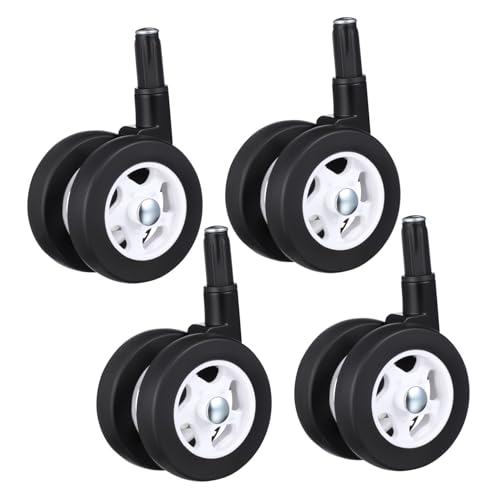 ULTECHNOVO 4 Stück Ersatzräder für Kinderwagen und Walker Geräuschlose Verschleißfeste Schwenkbare Lauflernhilfe-räder mit Einfachem Plug Design Schnell Abnehmbar und Leicht zu Reinigen von ULTECHNOVO