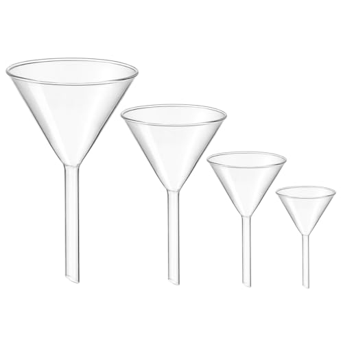 ULTECHNOVO 4 Stück Glastrichter Glas Transparenter Kurzstiel Pulver Flüssigkeitstrichter Filter Organische Analytische Chemie Labor Glaswaren Durchmesser 40 Mm 50 Mm 75 Mm 100 Mm ULTECHNOVO 4 Stück Glastrichter Glas Transparenter Kurzstiel Pulver Flüssigkeitstrichter Filter Organische Analytische Chemie Labor Glaswaren Durchmesser 40 Mm 50 Mm 75 Mm 100 Mm von ULTECHNOVO
