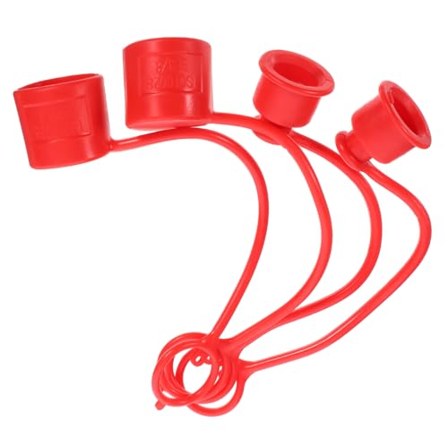 ULTECHNOVO 4 Stück Hydraulik Schnellkupplung Staubschutzkappen PVC Gummi Abdeckkappen mit Haltering Hohe Temperaturbeständigkeit für Hydraulik Pneumatiksysteme ULTECHNOVO 4 Stück Hydraulik Schnellkupplung Staubschutzkappen PVC Gummi Abdeckkappen mit Haltering Hohe Temperaturbeständigkeit für Hydraulik Pneumatiksysteme von ULTECHNOVO