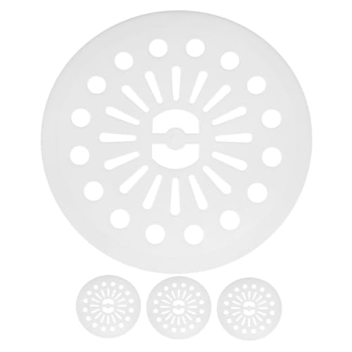 ULTECHNOVO 4 Stück Komprimierte Tabletten Waschmaschine Türstütze, Um Die Tür Offen Zu Halten Trocknertürstütze Geöffnet Flusenfänger Bodenablaufabdeckung Im Keller Bodenabläufe Weiß Plastik von ULTECHNOVO