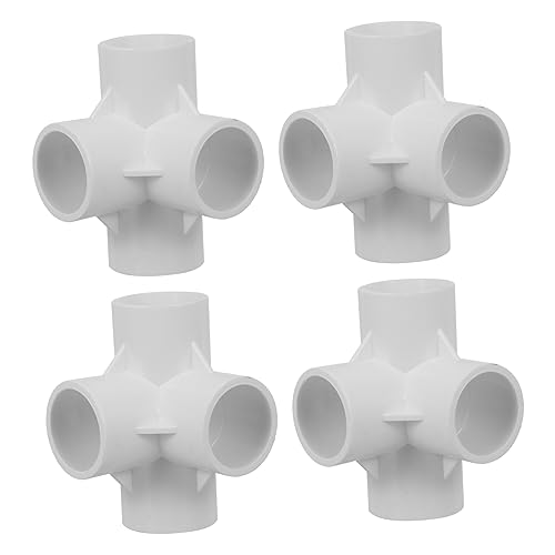 ULTECHNOVO 4 Stück PVC Vierwege Adapter PVC Rohrverbindungsstück für Möbel Gewächshäuser Wetterbeständig Korrosionsbeständig für DIY Projekte ULTECHNOVO 4 Stück PVC Vierwege Adapter PVC Rohrverbindungsstück für Möbel Gewächshäuser Wetterbeständig Korrosionsbeständig für DIY Projekte von ULTECHNOVO