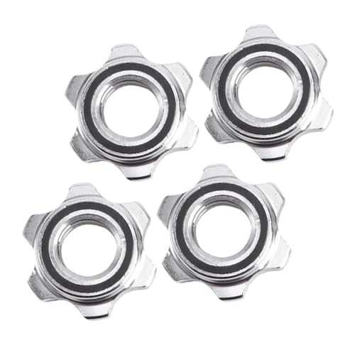 ULTECHNOVO 4 Stück Teiliges Anti rutsch Hantelmutter aus Gusseisen Sechskantige Sicherheitsmutter für Langhantel und Kurzhantel Robuste Klemmsicherung für Gewichtheber und Krafttraining ULTECHNOVO 4 Stück Teiliges Anti rutsch Hantelmutter aus Gusseisen Sechskantige Sicherheitsmutter für Langhantel und Kurzhantel Robuste Klemmsicherung für Gewichtheber und Krafttraining von ULTECHNOVO
