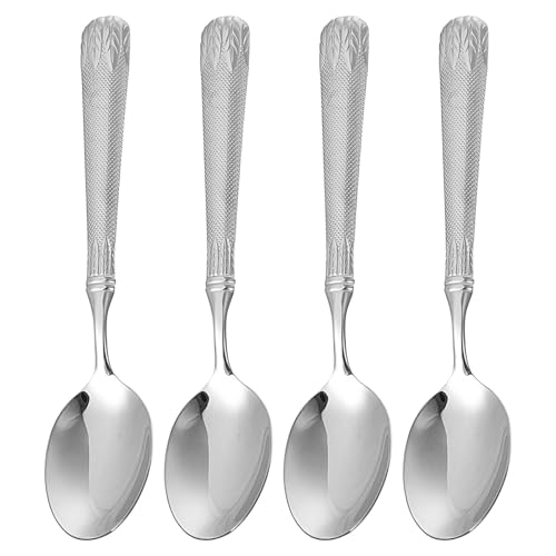 ULTECHNOVO 4 Stück Teiliges Edelstahl Esslöffel Rostfrei Glatte Oberfläche Robust Spülmaschinenfest für Frühstück Dessert und Suppen Geeignet ULTECHNOVO 4 Stück Teiliges Edelstahl Esslöffel Rostfrei Glatte Oberfläche Robust Spülmaschinenfest für Frühstück Dessert und Suppen Geeignet von ULTECHNOVO