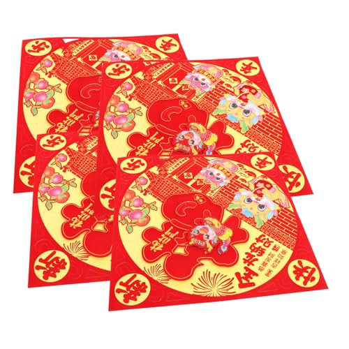 ULTECHNOVO 4 Stück Teiliges Fu Zeichen Türaufkleber Samtartige Oberfläche Langlebig und Farbecht Frühlingsfest Dekoration für Tür und Fenster Einfache Anbringung Chinesisches Neujahr Deko ULTECHNOVO 4 Stück Teiliges Fu Zeichen Türaufkleber Samtartige Oberfläche Langlebig und Farbecht Frühlingsfest Dekoration für Tür und Fenster Einfache Anbringung Chinesisches Neujahr Deko von ULTECHNOVO