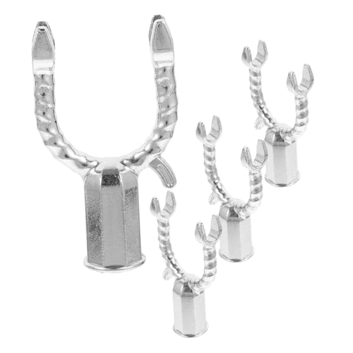 ULTECHNOVO 4 Stück Teiliges Kleiderstangen Gabeln aus Aluminiumlegierung Robuste Ersatzteile für Wäschetrockner für Balkon und Zuhause von ULTECHNOVO