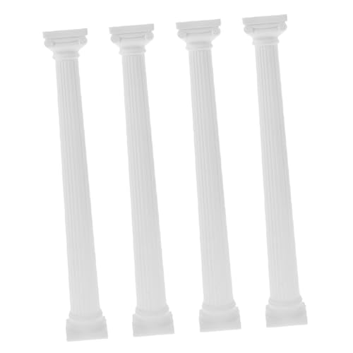 ULTECHNOVO 4 Stück Teiliges Mini Römische Säulen Statue Klassisches Retro Design Feine Details Micro Landschaft Dekoration Fotorequisite für Schreibtisch und Gartentisch von ULTECHNOVO