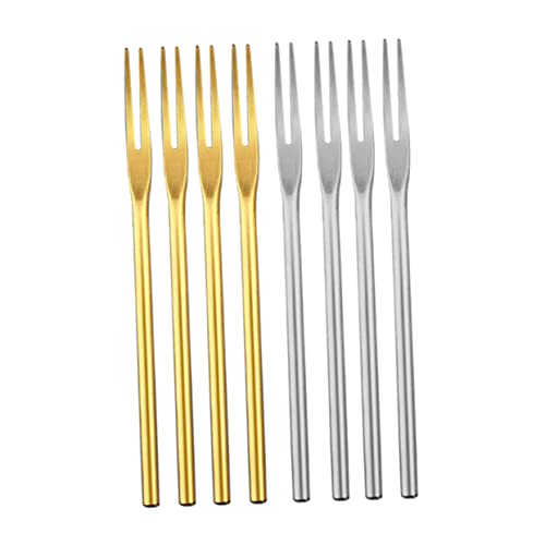 ULTECHNOVO 4 Stück Teiliges Obstgabeln Dessertgabeln Gold und Silber Kreative Wiederverwendbare Kuchengabeln für Hochzeit Party Bar und Heimgebrauch ULTECHNOVO 4 Stück Teiliges Obstgabeln Dessertgabeln Gold und Silber Kreative Wiederverwendbare Kuchengabeln für Hochzeit Party Bar und Heimgebrauch von ULTECHNOVO