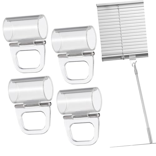 ULTECHNOVO 4 Stück Vorhang Clips Robuste Kunststoff Klemmen für Jalousien Installieren Transparent für Zuhause und Hotels ULTECHNOVO 4 Stück Vorhang Clips Robuste Kunststoff Klemmen für Jalousien Installieren Transparent für Zuhause und Hotels von ULTECHNOVO