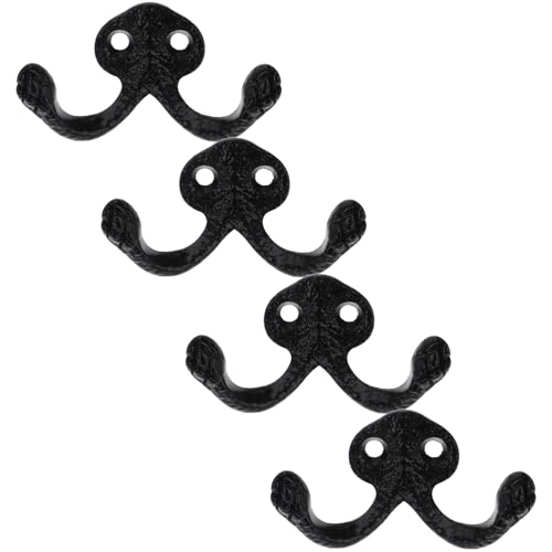 ULTECHNOVO 4 Stück Wandhaken aus Robuste und Vielseitige Aufhängemöglichkeiten für Kleidung Taschen und Handtücher Einfache Montage für Badezimmer Flur und Schwarz ULTECHNOVO 4 Stück Wandhaken aus Robuste und Vielseitige Aufhängemöglichkeiten für Kleidung Taschen und Handtücher Einfache Montage für Badezimmer Flur und Schwarz von ULTECHNOVO