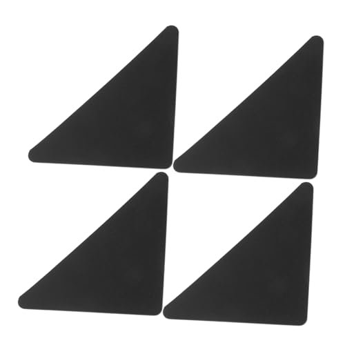 ULTECHNOVO 4 Stück rutschfeste Teppichunterlage Wiederverwendbare Waschbare Antirutsch Aufkleber für Teppiche Doppelseitige Nano Klebesticker in Schwarz für Fliesen Holzböden ULTECHNOVO 4 Stück rutschfeste Teppichunterlage Wiederverwendbare Waschbare Antirutsch Aufkleber für Teppiche Doppelseitige Nano Klebesticker in Schwarz für Fliesen Holzböden von ULTECHNOVO