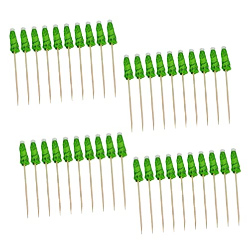 ULTECHNOVO 40 Stücke Cocktail Regenschirm Picks Kokosnussbaum Obst Picks Dekorative Zahnstocher für Hawaiianische Partys Einweg Design Lebensmittelecht von ULTECHNOVO
