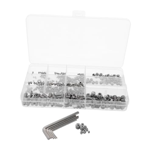 ULTECHNOVO 400 Stück Teiliges Metrisches Madenschrauben-set aus Edelstahl mit Innensechskant Kegelspitze Vielseitig Einsetzbar für Badezimmerarmaturen Türgriffe Handtuchhalter Inklusive ULTECHNOVO 400 Stück Teiliges Metrisches Madenschrauben-set aus Edelstahl mit Innensechskant Kegelspitze Vielseitig Einsetzbar für Badezimmerarmaturen Türgriffe Handtuchhalter Inklusive von ULTECHNOVO
