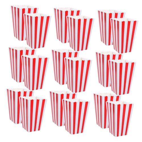 ULTECHNOVO 48 Stück Teiliges Rote Gestreifte Snack Boxen aus Papier Popcorn Candy-behälter mit Fettresistenz Leicht und Tragbar für Partys Filmabende Geburtstage und Familientreffen ULTECHNOVO 48 Stück Teiliges Rote Gestreifte Snack Boxen aus Papier Popcorn Candy-behälter mit Fettresistenz Leicht und Tragbar für Partys Filmabende Geburtstage und Familientreffen von ULTECHNOVO