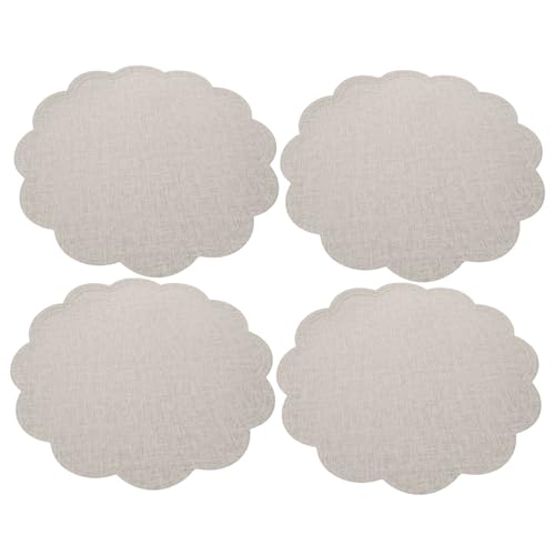 ULTECHNOVO 4stücke Teiliges Rutschfester Hitzebeständiger Platzsets Blumenform Pu- Und Ölbeständig Für Esszimmer Partys Und Buffets Design von ULTECHNOVO