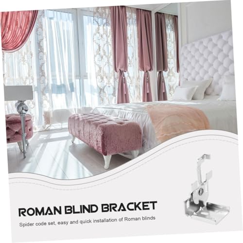 ULTECHNOVO 5 Stück Roman Befestigungsset Teilig mit Windfesten Haken Kabellose Fensterjalousien Halterungen Ersatzbeschläge für Römische und Horizontale Jalousien Einfache Montage von ULTECHNOVO