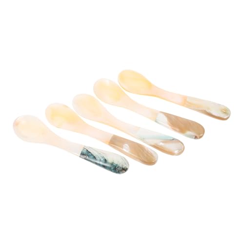 ULTECHNOVO 5 Stück Teiliges Muschel Kaffeelöffel Vielseitige Dessert und Eisportionierer Glatte Oberfläche Stilvolles Design für Kaffee Joghurt Kuchen Praktische Küchenhelfer für Zuhause und ULTECHNOVO 5 Stück Teiliges Muschel Kaffeelöffel Vielseitige Dessert und Eisportionierer Glatte Oberfläche Stilvolles Design für Kaffee Joghurt Kuchen Praktische Küchenhelfer für Zuhause und von ULTECHNOVO