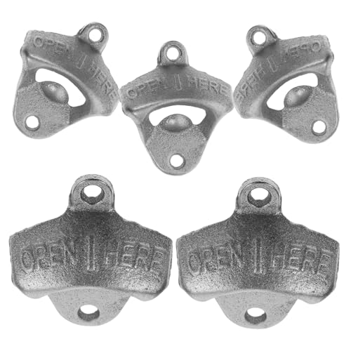 ULTECHNOVO 5 Stück Teiliges Retro Wand Bieröffner Manuelle Flaschenöffner für Bier und Getränke aus Robustem Material für Heimgebrauch Dekoratives Element ULTECHNOVO 5 Stück Teiliges Retro Wand Bieröffner Manuelle Flaschenöffner für Bier und Getränke aus Robustem Material für Heimgebrauch Dekoratives Element von ULTECHNOVO