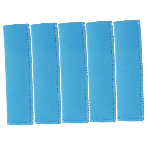 ULTECHNOVO 5 Stück Wiederverwendbare Popsicle Hüllen Neopren Eisstiel Abdeckungen Praktische Isolation für Sommerpartys und DIY Projekte Blau von ULTECHNOVO