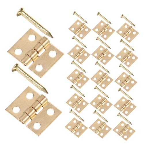 ULTECHNOVO 50 Sätze Mini Messing Scharniere mit Schrauben Robuste Vintage Cabinet Hardware Platzsparende Klappscharniere für Schmuckkästen Holztruhen und Bastelprojekte ULTECHNOVO 50 Sätze Mini Messing Scharniere mit Schrauben Robuste Vintage Cabinet Hardware Platzsparende Klappscharniere für Schmuckkästen Holztruhen und Bastelprojekte von ULTECHNOVO