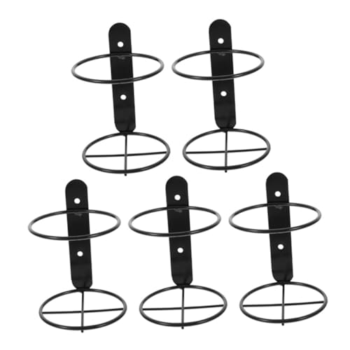 ULTECHNOVO 5Stücke Wandmontierte Weinregale Einzelflaschen Halter für Rotwein Hängender Flaschenständer aus Metall Einfache Installation für Küche Bar und Esszimmer von ULTECHNOVO