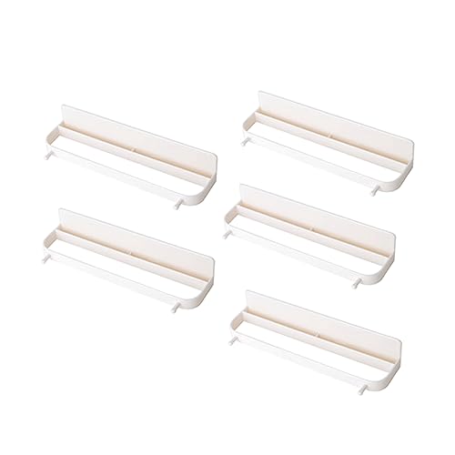 ULTECHNOVO 5stücke Wandmontiertes Schuhregal Aus Lochständer Schuhorganizer Zur Wandmontage Aufbewahrungshalter Für Hausschuhe Und Handtücher Beige von ULTECHNOVO