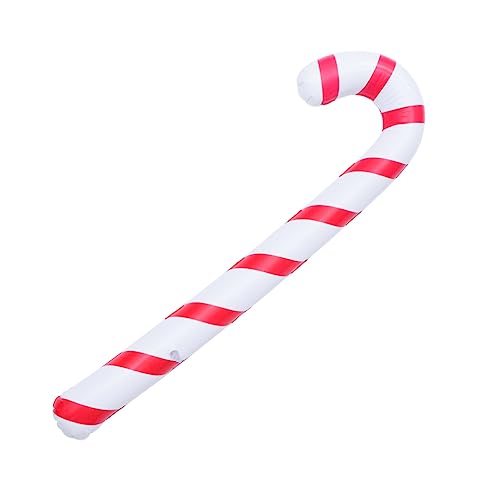 ULTECHNOVO 6 Stück Aufblasbare Weihnachtskrückenballons Candy Cane Design Rot Weiß Wiederverwendbare Partydekoration für Weihnachten Geburtstag Festliche Events für Wand Tisch und Eingang von ULTECHNOVO